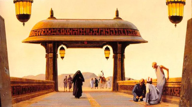 Palácio de Jabba the Hutt - Star Wars - Ilustração de Ralph McQuarrie