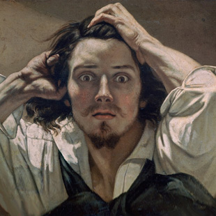 desespero autorretrato gustave courbet, contos, autores, escritores