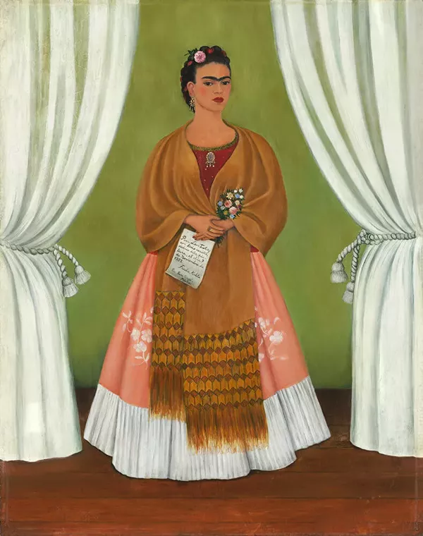 Autorretrato dedicado a Leon Trótsky (1937) - Pintura de Frida Kahlo